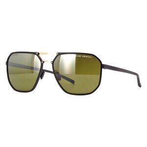 A0400Z New PORSCHE DESIGN Black Polarised Square P8971 A Sunglasses Women